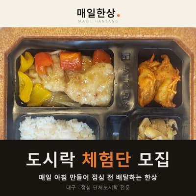 [대구 동구] 대구 월 정기도시락 맛집