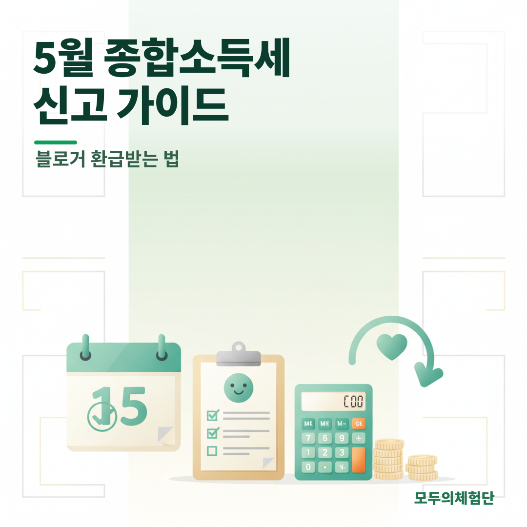 블로거 5월 종합소득세 신고 A to Z: 환급부터 절세까지 완벽 가이드
